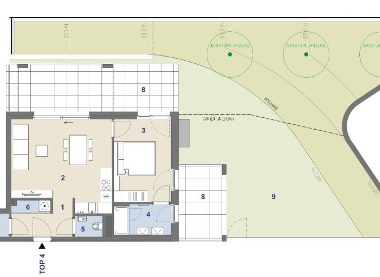 Wohnung zum Kauf 598.000 € 2 Zimmer 50,5 m² 1. Geschoss Werfelstraße 7 Wien 1170