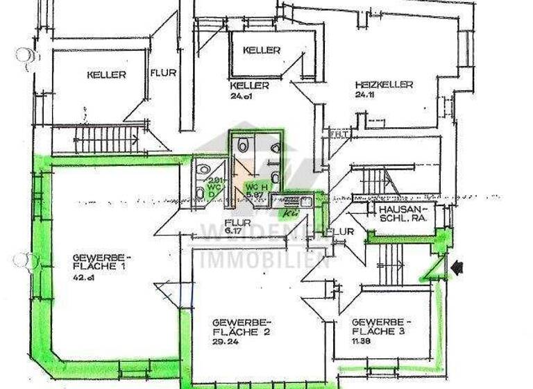 Bürofläche zur Miete provisionsfrei 520 € 2 Zimmer Berliner Straße 19 Innenstadt Gera 07545