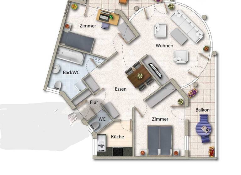 Wohnung zum Kauf 470.000 € 3,5 Zimmer 108,3 m²<br/>Wohnfläche 4.<br/>Geschoss Bad Waldsee Bad Waldsee 88339