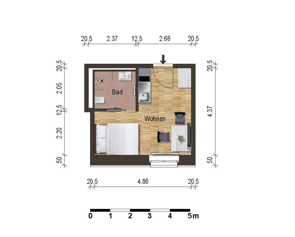 Wohnung zur Miete Wohnen auf Zeit 1.290 € 1 Zimmer 24 m²<br/>Wohnfläche 31.03.2025<br/>Verfügbarkeit Brunnen Straße Mitte Berlin 10119