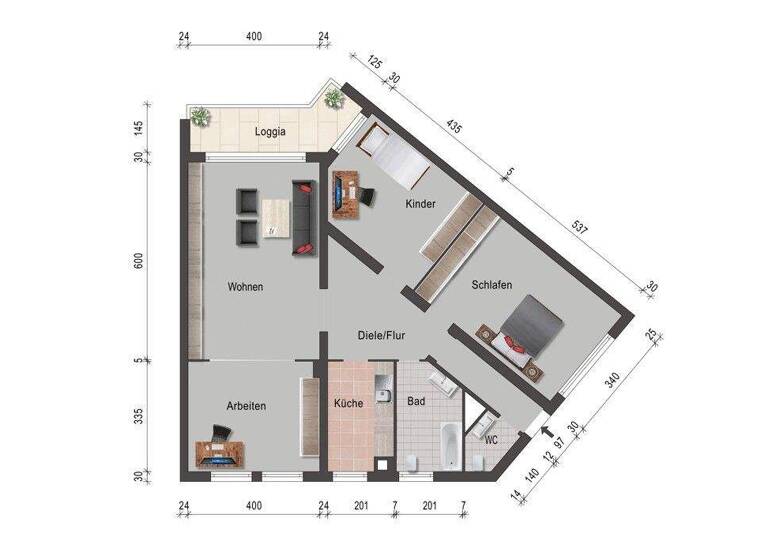 Wohnung zum Kauf 239.000 € 3 Zimmer 99 m² 2. Geschoss Bad Schwartau 23611