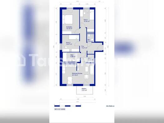 Wohnung zur Miete Tauschwohnung 1.125 € 4 Zimmer 85 m² 2. Geschoss Müggelheim Berlin 12487