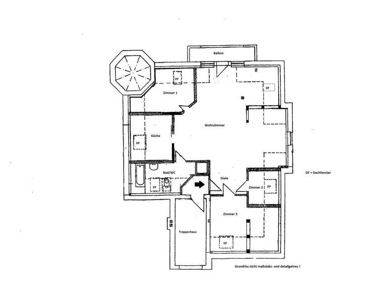 Wohnung zur Miete 800 € 4 Zimmer 113 m² 2. Geschoss frei ab sofort Schlossstraße Zentrum Rudolstadt 07407