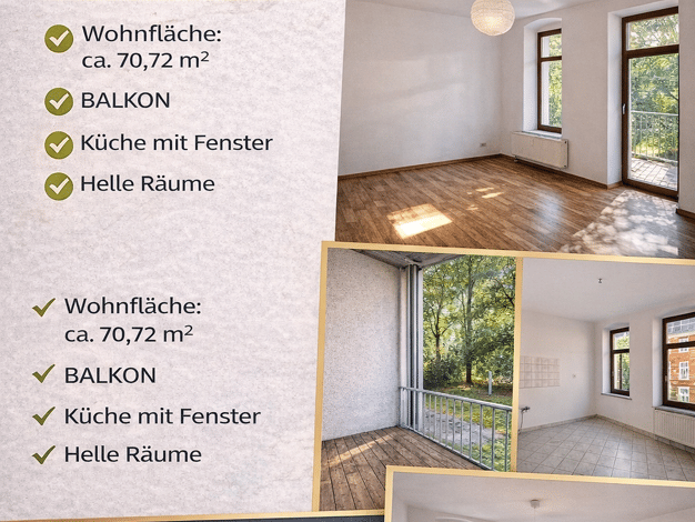 Wohnung zum Kauf 106.000 € 2 Zimmer 70,7 m² 2. Geschoss Kaßberg Chemnitz 09112
