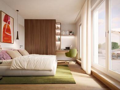 Wohnung zum Kauf - Neubau provisionsfrei 544.000 € 3 Zimmer 63,6 m² 2. Geschoss frei ab sofort Am Schäferanger 2-12 Oberschleißheim Oberschleißheim 85764