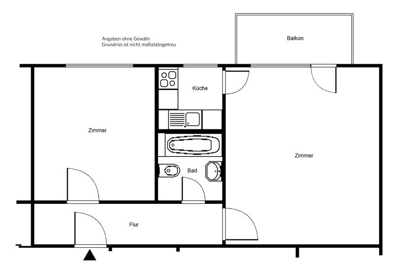 Wohnung zur Miete 686 € 2 Zimmer 52 m²<br/>Wohnfläche 4.<br/>Geschoss 01.02.2025<br/>Verfügbarkeit Lachnerstr. 6 Fechenheim Frankfurt am Main 60386