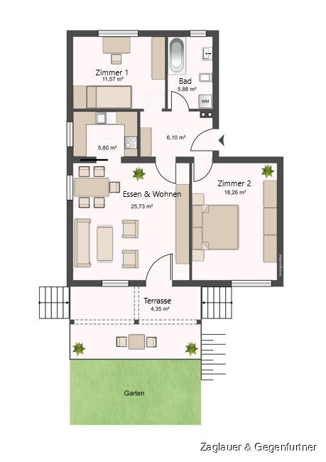 Wohnung zum Kauf 210.000 € 3 Zimmer 75 m²<br/>Wohnfläche Deggendorf Deggendorf 94469