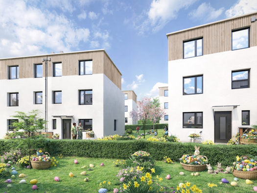Reihenendhaus zum Kauf - Neubau provisionsfrei 480.000 € 6 Zimmer 137 m² 150,1 m² Grundstück Sassanfahrter Hauptstraße 82b Sassanfahrt Hirschaid 96114