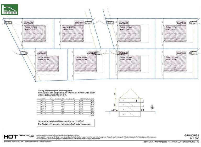 Grundstück zum Kauf 299.000 € 540 m² Grundstück Meynertgasse 48 Klosterneuburg 3400