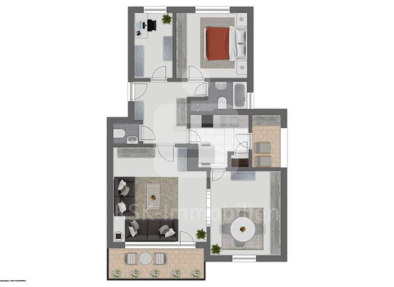 Penthouse zum Kauf 399.000 € 4 Zimmer 103 m² 5. Geschoss Ippendorf Bonn 53127