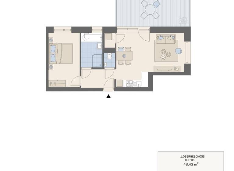 Wohnung zum Kauf - Erstbezug 289.000 € 2 Zimmer 48,4 m² 1. Geschoss frei ab 01.08.2026 Peterstalstraße Sankt Peter Graz 8042