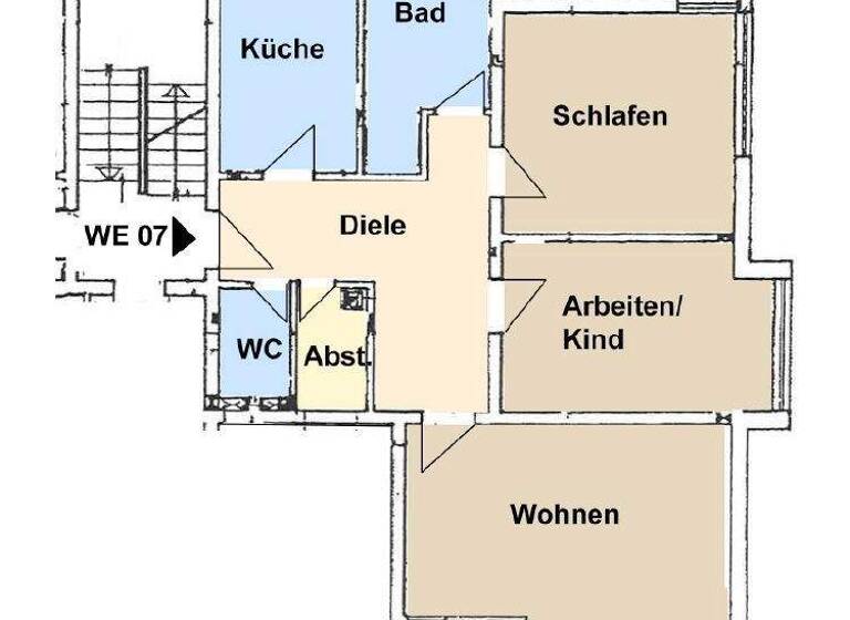 WG-Zimmer zur Miete 590 € 3 Zimmer 84,4 m² 2. Geschoss Henselstraße 6 Kamenz 01917