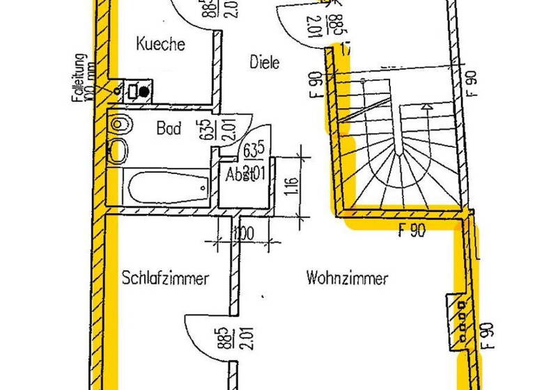 Wohnung zur Miete 350 € 2 Zimmer 51 m²<br/>Wohnfläche 3.<br/>Geschoss Coquistraße 8 Engpaß Magdeburg 39104