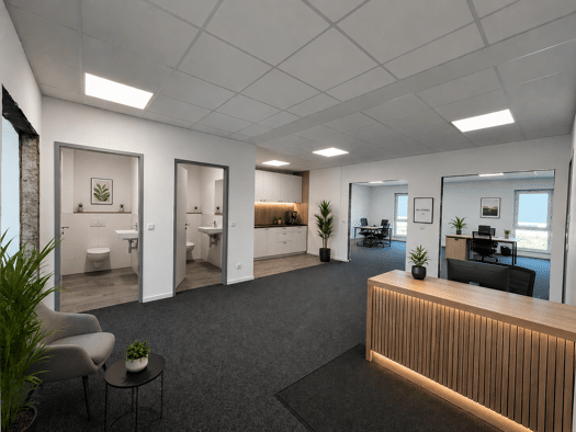 Bürofläche zur Miete - Erstbezug 11 € 3 Zimmer 140 m² Bürofläche In der Welle Schleptrup Bramsche 49565