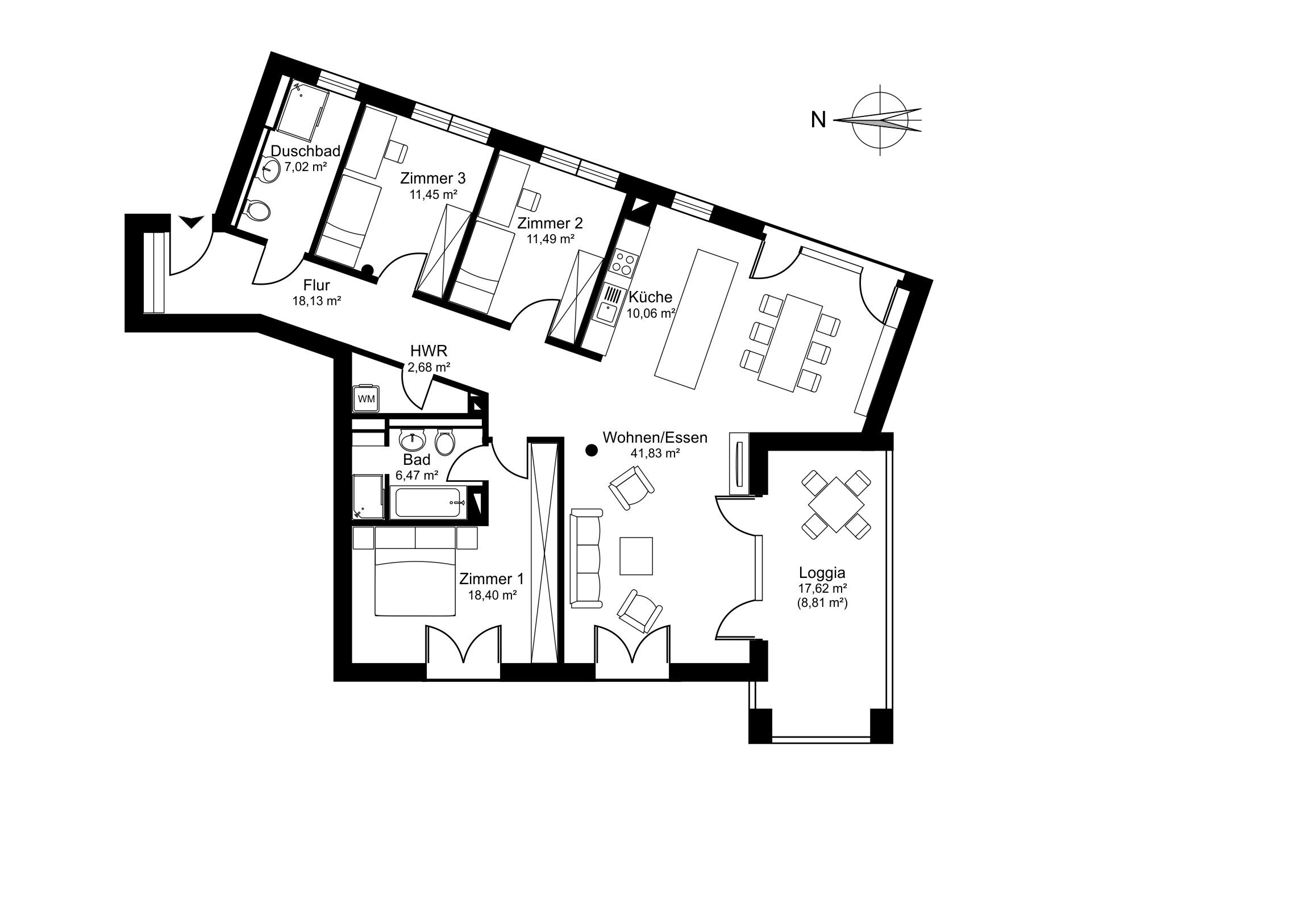 Wohnung zum Kauf 950.000 € 4 Zimmer 136 m²<br/>Wohnfläche 1.<br/>Geschoss Groß Flottbek Hamburg - Gross Flottbek 22607