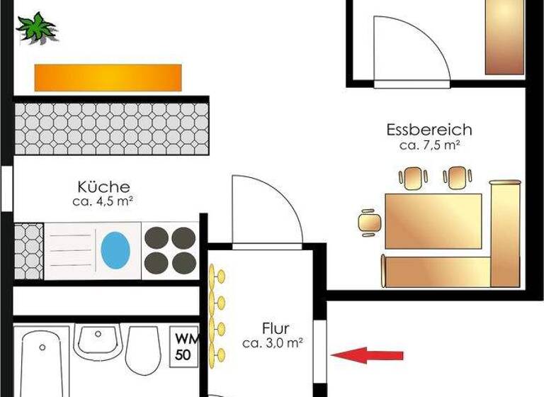 Wohnung zur Miete 351 € 3 Zimmer 56,6 m² 5. Geschoss frei ab sofort Robert-Koch-Straße 33 e Oberlungwitz 09353