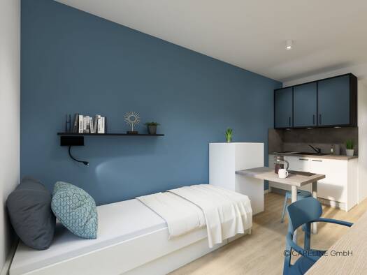 Wohnung zur Miete - Erstbezug 510 € 1 Zimmer 20,3 m² 2. Geschoss frei ab 01.01.2026 Im Rad 15 Wiesbaden 65197