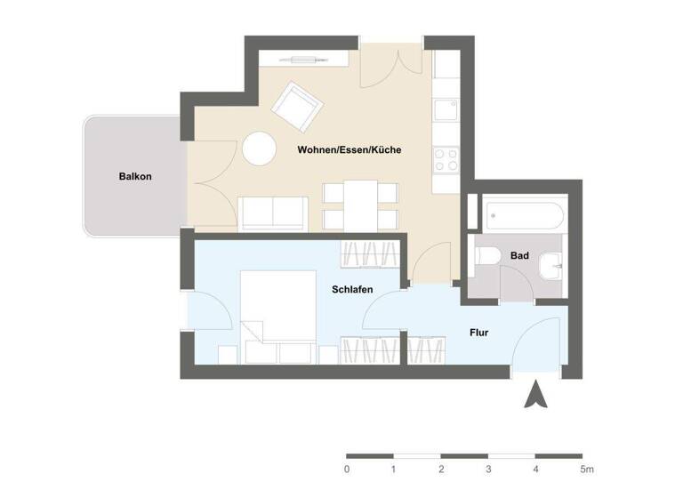 Wohnung zum Kauf 478.076 € 2 Zimmer 50,6 m² Unterhaching 82008