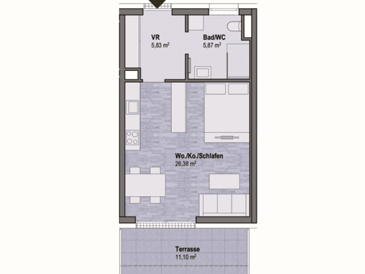Studio zum Kauf - Erstbezug provisionsfrei 207.000 € 1 Zimmer 38,1 m² Sankt Leonhard Graz Geidorf 8010