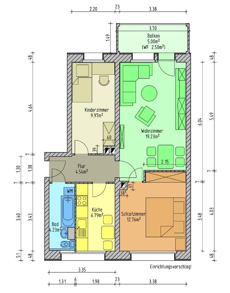 Wohnung zur Miete 355 € 3 Zimmer 60 m²<br/>Wohnfläche ab sofort<br/>Verfügbarkeit Thomas-Müntzer-Straße 19 Lichtentanne Lichtentanne 08115