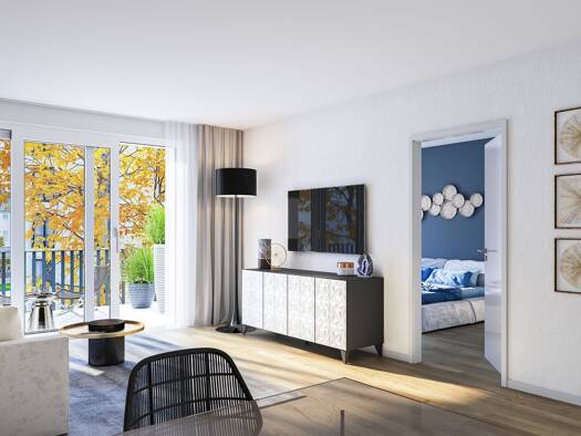 Wohnung zur Miete - Erstbezug 855 € 2 Zimmer 48,5 m² 2. Geschoss frei ab 01.09.2025 Völklinger Straße 2h Unterbilk Düsseldorf 40219