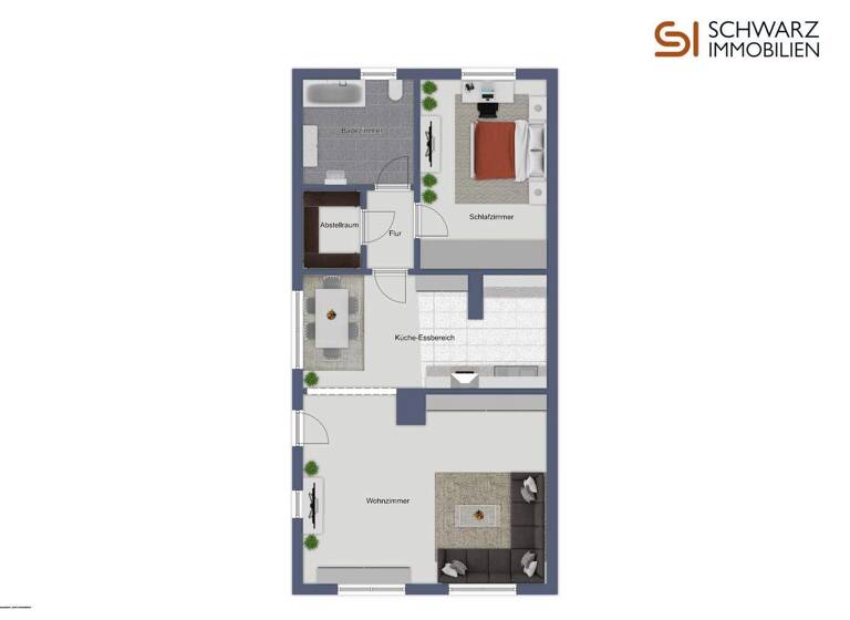 Wohnung zum Kauf 92.900 € 2 Zimmer 62 m² EG Sichtigvor Warstein 59581