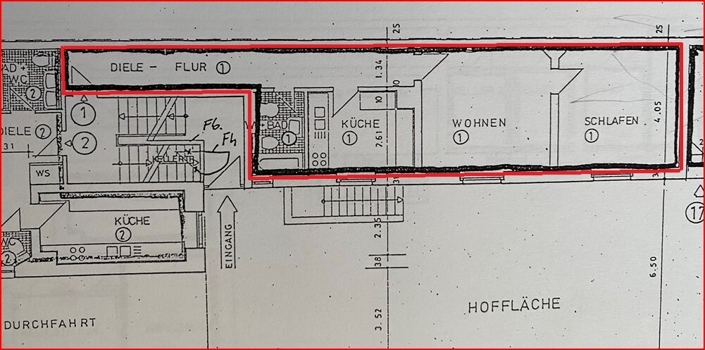 Wohnung zum Kauf als Kapitalanlage geeignet 354.000 € 2 Zimmer 60 m²<br/>Wohnfläche Bornheim Frankfurt am Main 60385