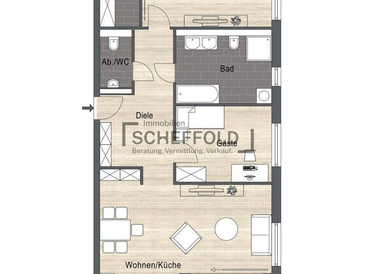 Penthouse zum Kauf - Erstbezug provisionsfrei 529.900 € 3,5 Zimmer 95,3 m² 3. Geschoss Albert-Magg-Straße 18 Laupheim 88471