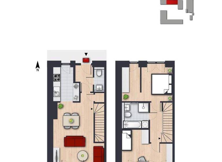Wohnung zur Miete 1.094 € 3 Zimmer 95,1 m² 1. Geschoss frei ab sofort Kurt-Schumacher-Ring 244 Detmerode Wolfsburg 38444