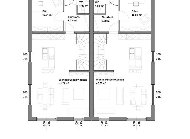 Doppelhaushälfte zum Kauf - Erstbezug provisionsfrei 1.267.000 € 7 Zimmer 199 m² 330 m² Grundstück Vaterstetten 85591