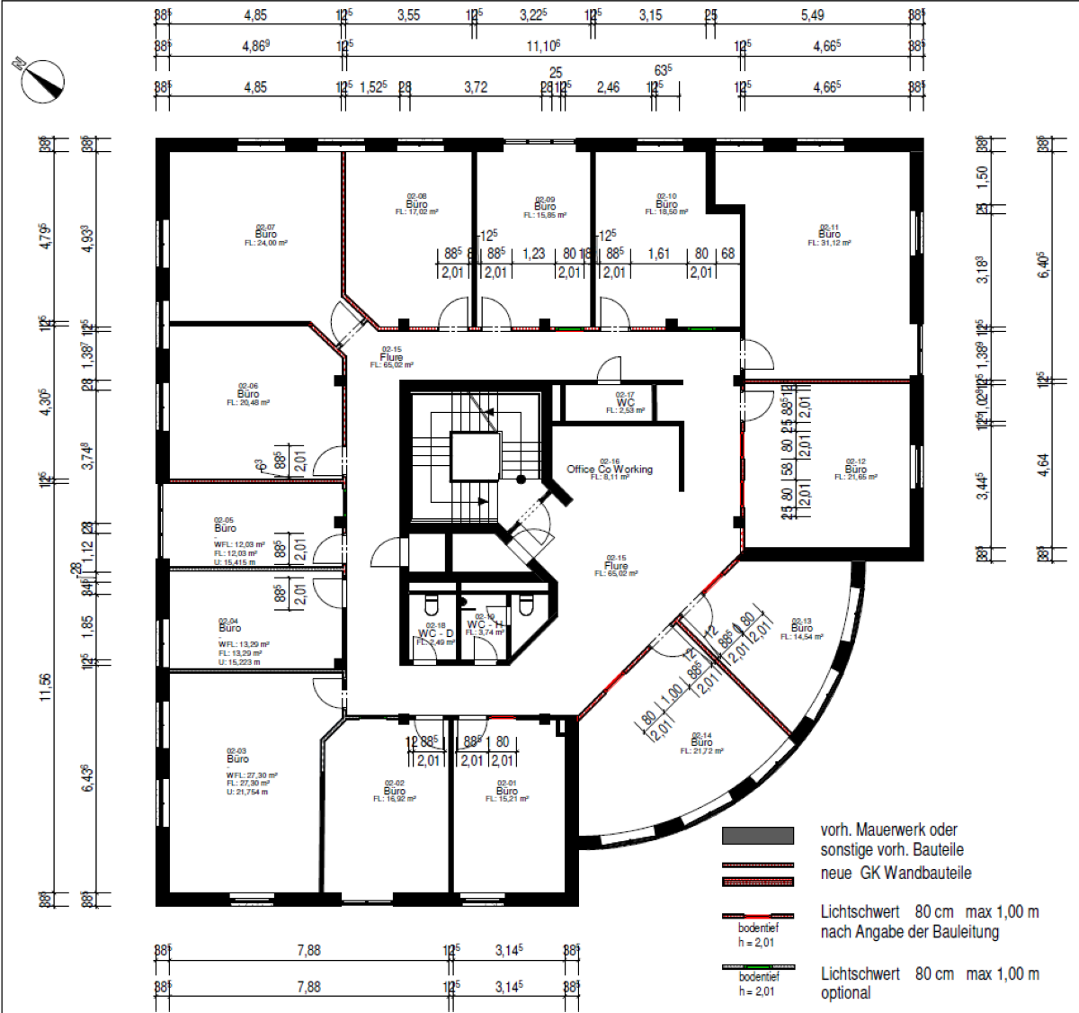 Bürofläche zur Miete provisionsfrei 430 m²<br/>Bürofläche ab 430 m²<br/>Teilbarkeit Laer Bochum 44803