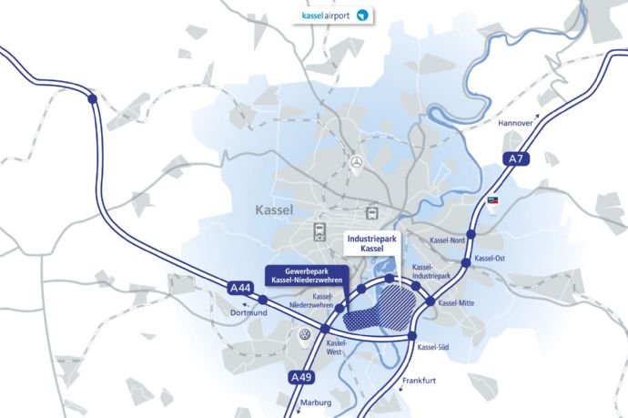 Gewerbepark zum Kauf provisionsfrei 5.000 m²<br/>Grundstück Niederzwehren Kassel 34134