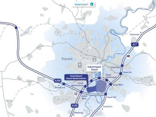 Gewerbepark zum Kauf provisionsfrei 5.000 m² Grundstück Niederzwehren Niederzwehren 34134