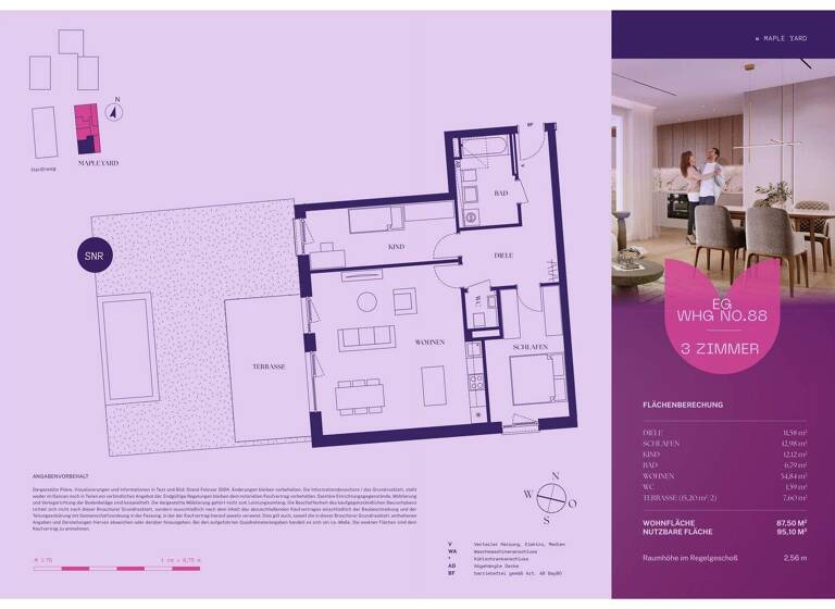 Wohnung zum Kauf - Erstbezug provisionsfrei 799.900 € 3 Zimmer 87,5 m² EG Garching Garching bei München 85748