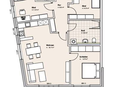 Wohnung zum Kauf - Erstbezug als Kapitalanlage geeignet 392.222 € 4 Zimmer 98,1 m² Industriegebiet Greifswald 17489