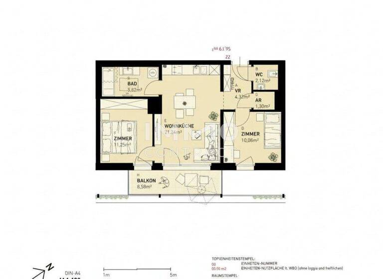 Wohnung zum Kauf - Erstbezug provisionsfrei 353.500 € 3 Zimmer 56 m² 2. Geschoss Gerasdorf bei Wien 2201