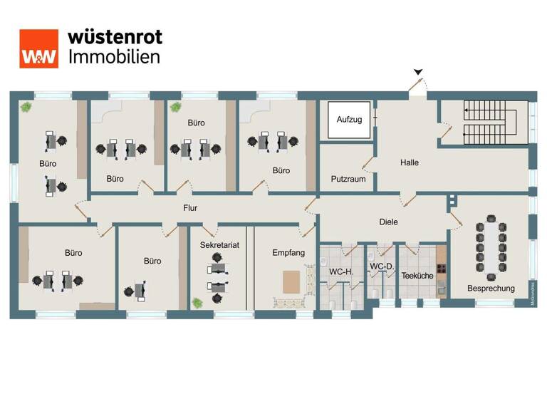 Bürofläche zur Miete 8,56 € 264,5 m² Bürofläche Sündersbühl Nürnberg 90439
