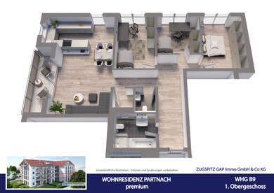 Wohnung zum Kauf - Neubau 949.000 € 4 Zimmer 104 m² 1. Geschoss Partenkirchen Garmisch-Partenkirchen 82467
