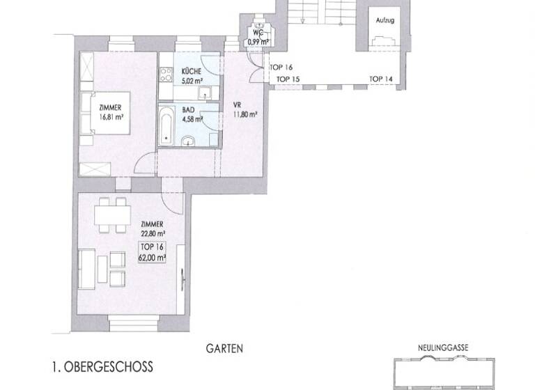 Wohnung zum Kauf 535.000 € 2 Zimmer 62 m² Wien,Landstraße 1030