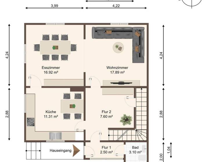 Doppelhaushälfte zum Kauf 109.000 € 5 Zimmer 111,3 m² 623 m² Grundstück Klein Wanzleben 39164