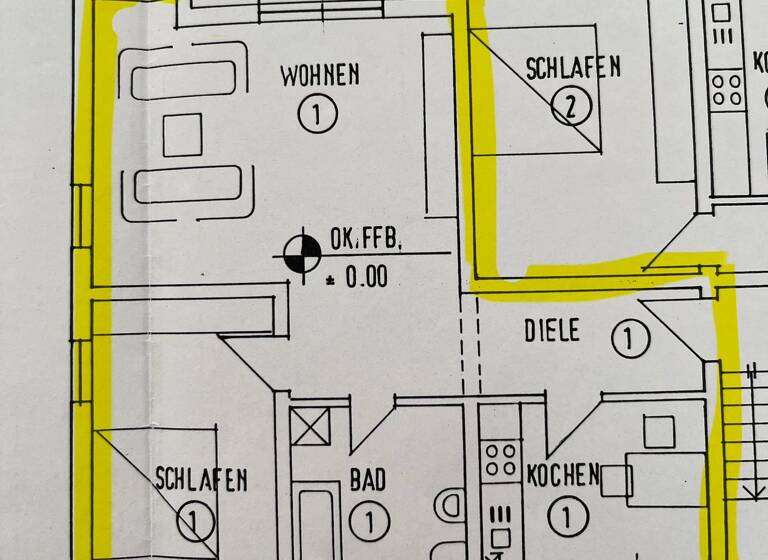 Wohnung zur Miete 820 € 2 Zimmer 65 m² Geschoss EG/3 frei ab 01.05.2026 Osthofen 67574