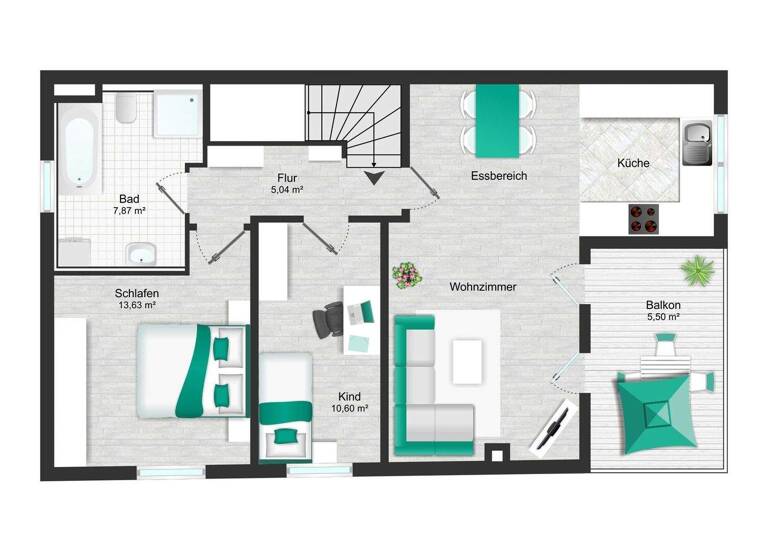 Wohnung zum Kauf 420.000 € 3 Zimmer 75 m² frei ab 01.09.2028 Mering 86415
