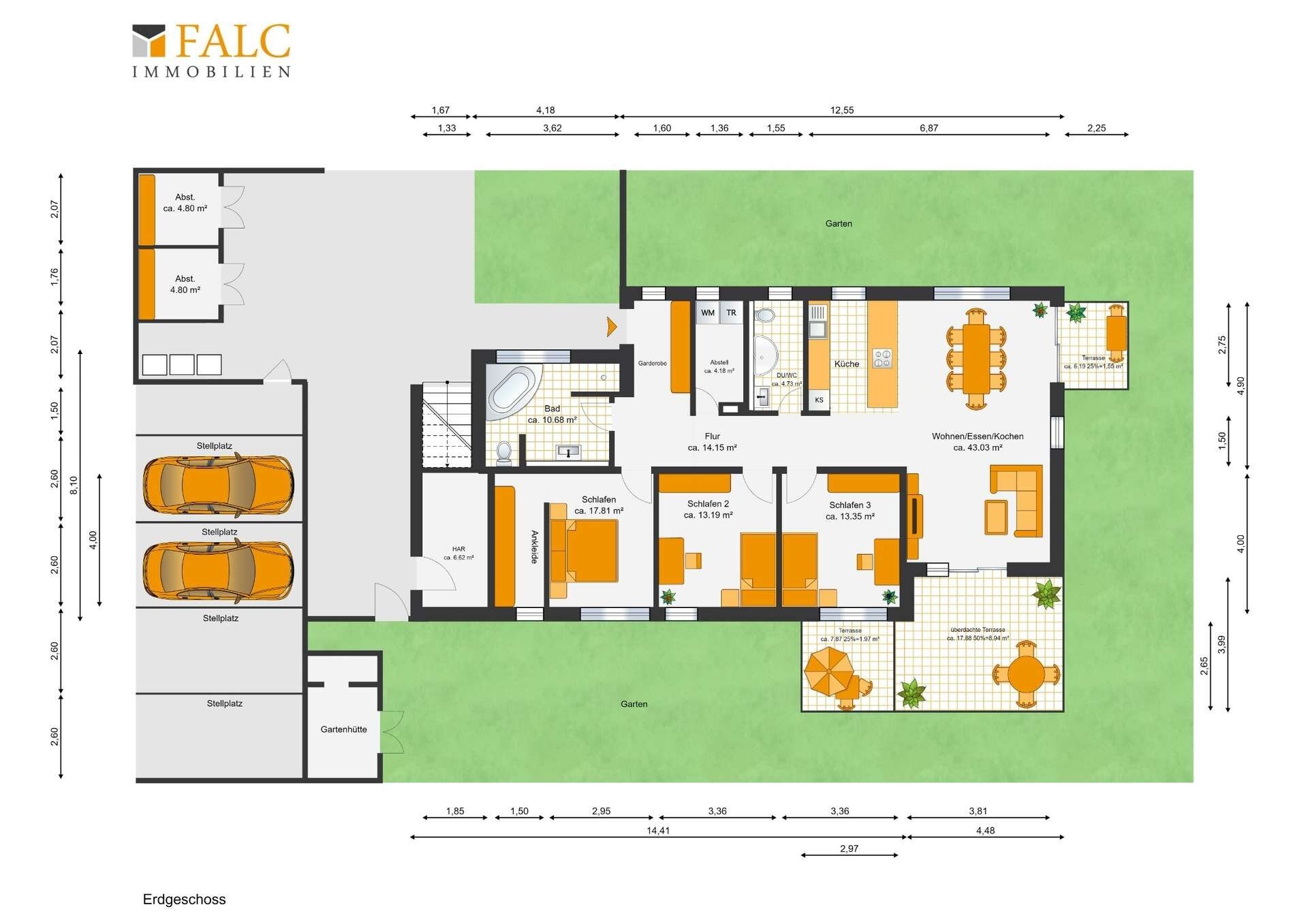 Terrassenwohnung zum Kauf 549.000 € 4 Zimmer 133 m²<br/>Wohnfläche Wenden Braunschweig 38110