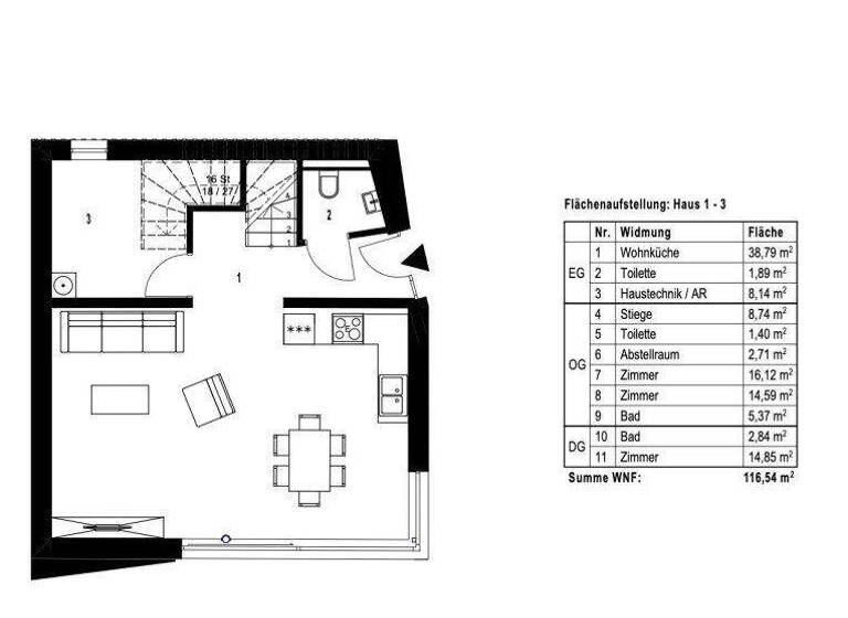 Einfamilienhaus zum Kauf - Erstbezug 599.000 € 4 Zimmer 116,5 m² Enzersfeld im Weinviertel 2202