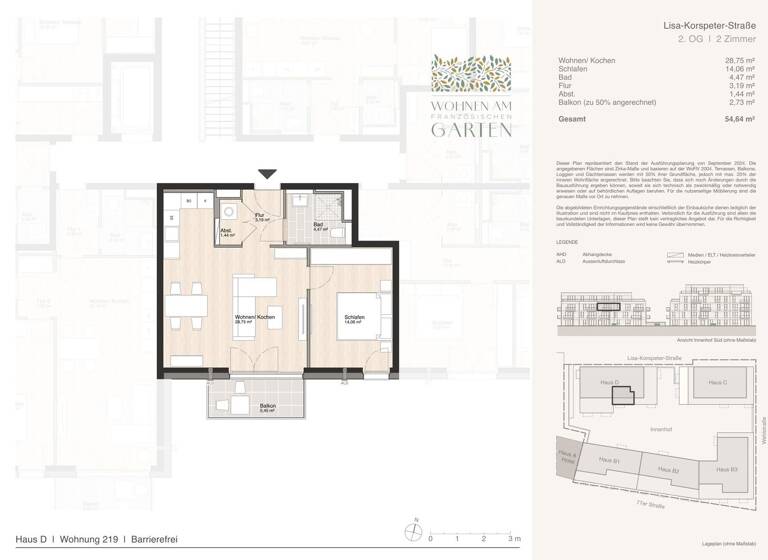 Wohnung zum Kauf - Erstbezug 263.000 € 2 Zimmer 54,6 m² Blumlage Celle 29221