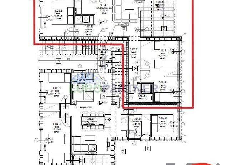 Wohnung zum Kauf 260.420 € 4 Zimmer 89,8 m² 1. Geschoss Porec 52440