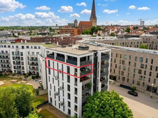 Wohnung zum Kauf 552.200 € 3 Zimmer 88 m² 6. Geschoss Gaffelschonerweg 5 Stadtmitte Rostock 18055