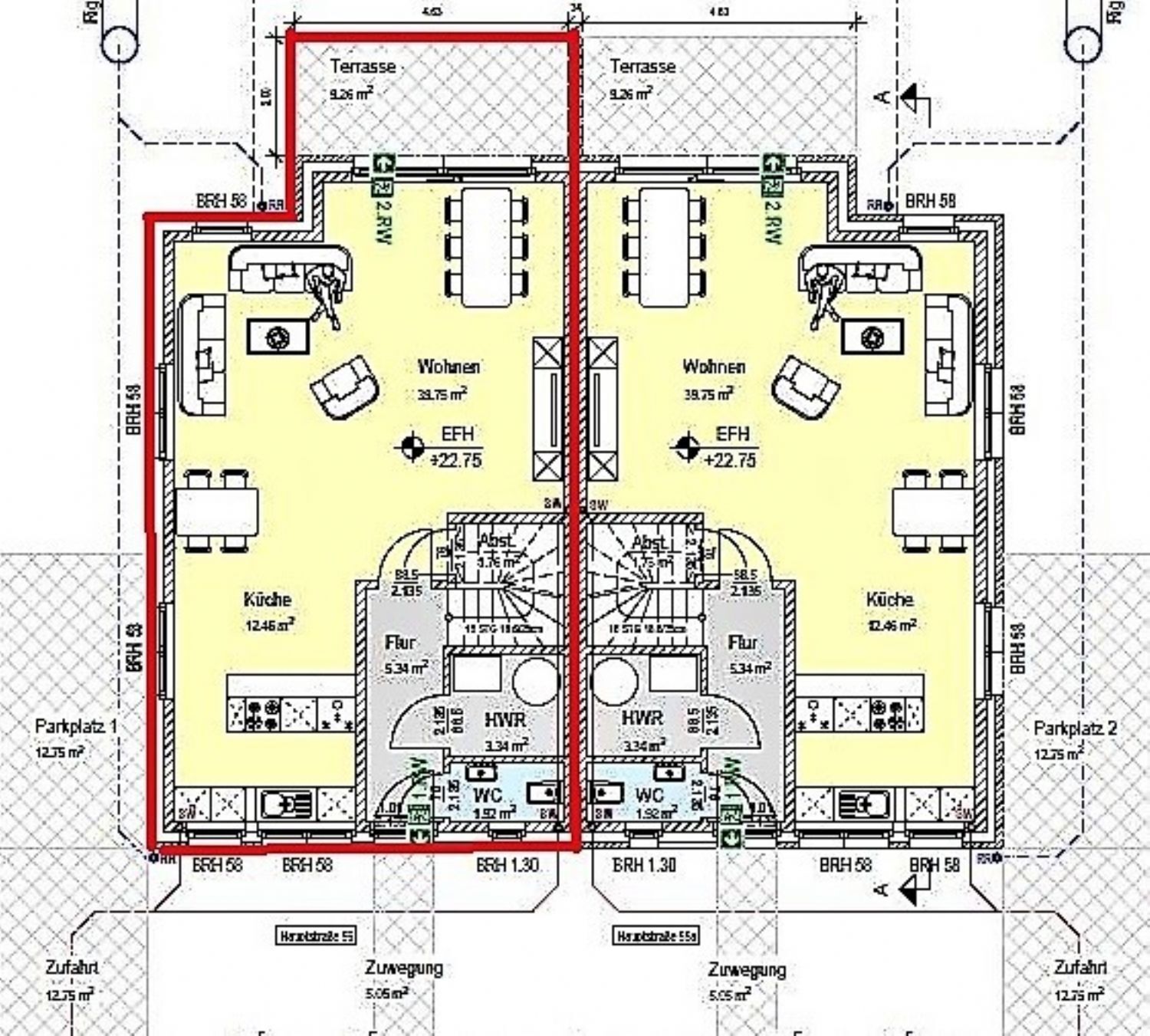 Doppelhaushälfte zur Miete 1.750 € 4 Zimmer 142,9 m²<br/>Wohnfläche 334 m²<br/>Grundstück Wyler Kranenburg-Wyler 47559