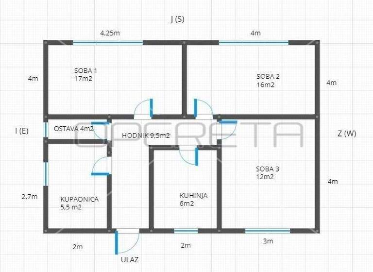Wohnung zum Kauf 140.000 € 3 Zimmer 70 m² Rudes - Ljubljanica