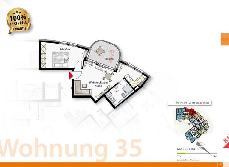 Wohnung zum Kauf provisionsfrei 359.000 € 2 Zimmer 52 m²<br/>Wohnfläche Mitte Sindelfingen 71063